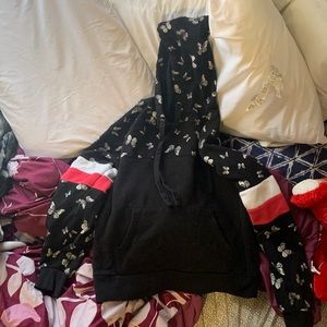 I’m selling this hoodie with butterflies with pink and white and black for $10